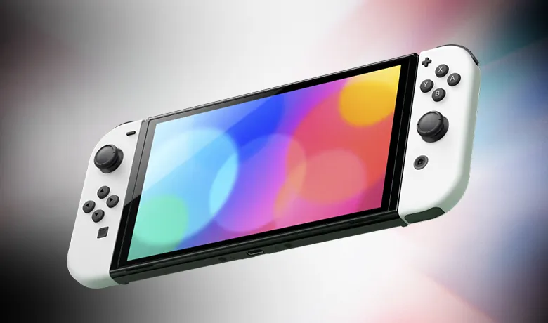 The Nintendo Switch OLED console