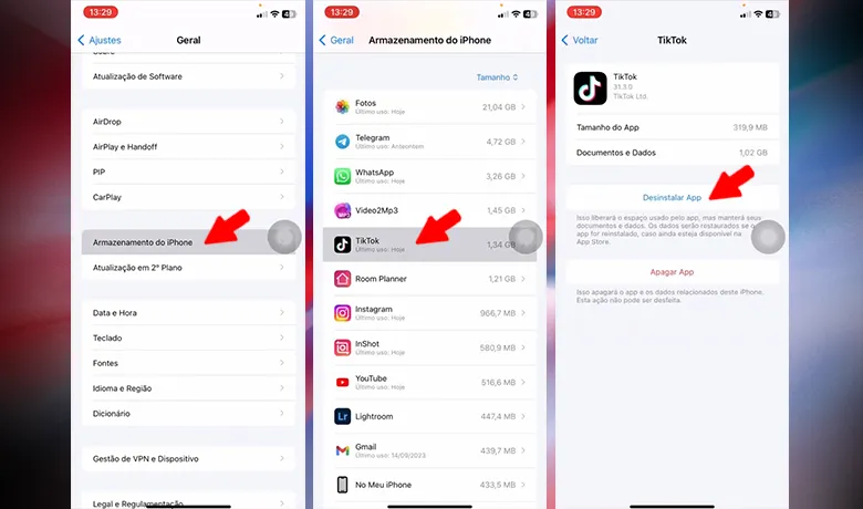 Deuxième étape pour supprimer les applications de votre téléphone portable iPhone