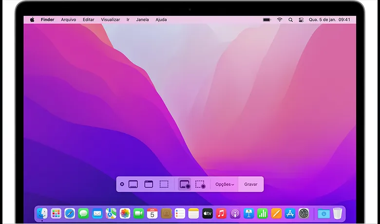 Captura de Tela é a opção nativa do macOS