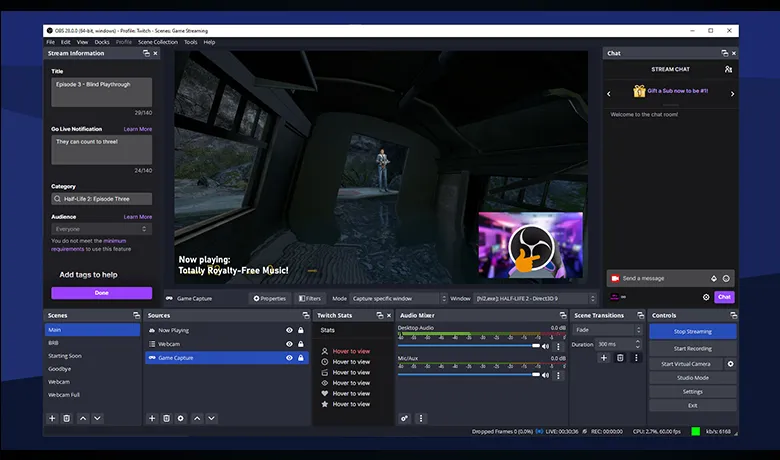 OBS Studio is one of the most widely used screen capture tools