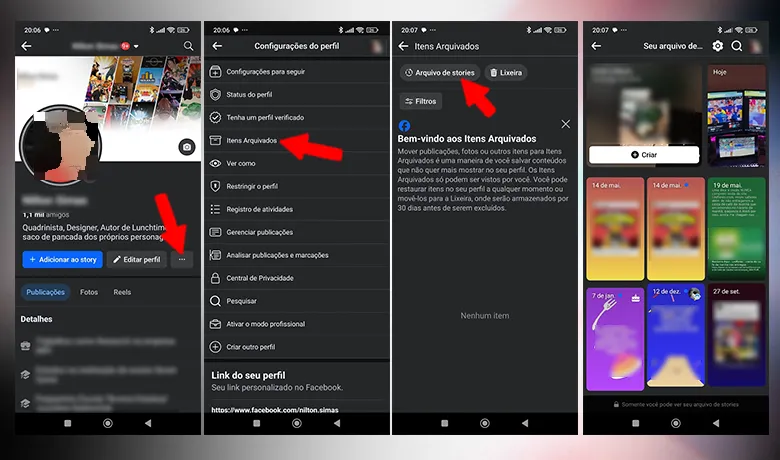 How to view archived stories