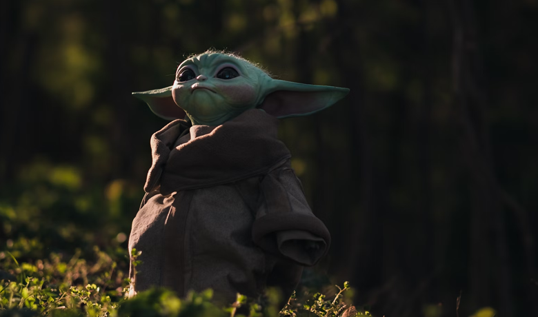 Yoda observing the evolution of the franchise