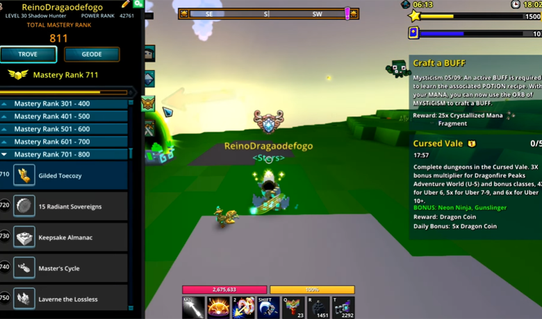 Jogando Trove