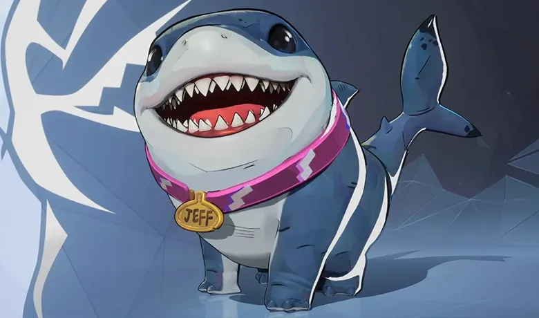 Le personnage de Jeff le requin de terre