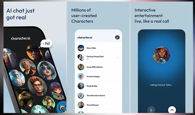 La aplicación Character AI