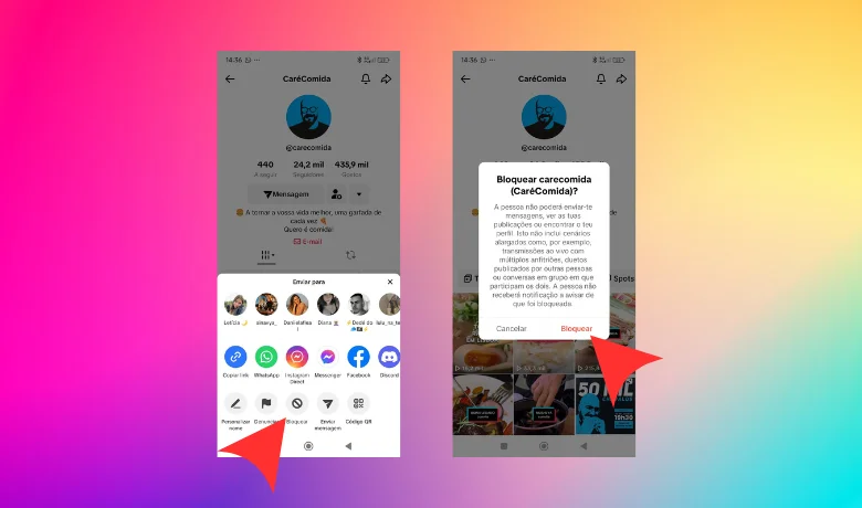 Bloquear un perfil de TikTok en tu teléfono Android