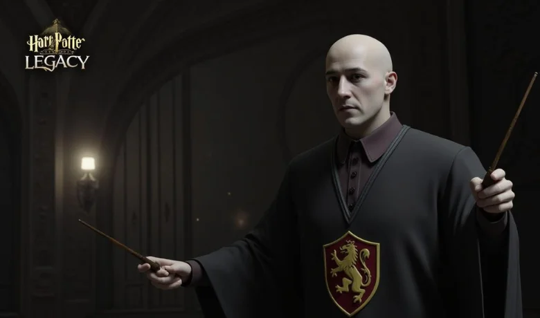 Personaje con traje Hogwarts Legacy