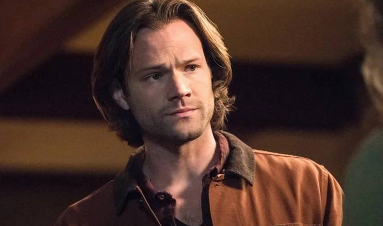 The character Sam with loose hair and a brown blouse.