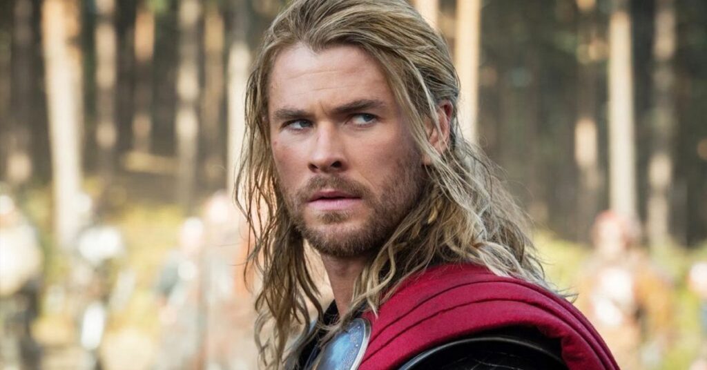 Image of actor Chris Hemsworth dressed as the Marvel character Thor