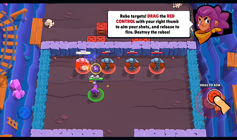 Screenshot of the Brawl Stars game interface in operation.