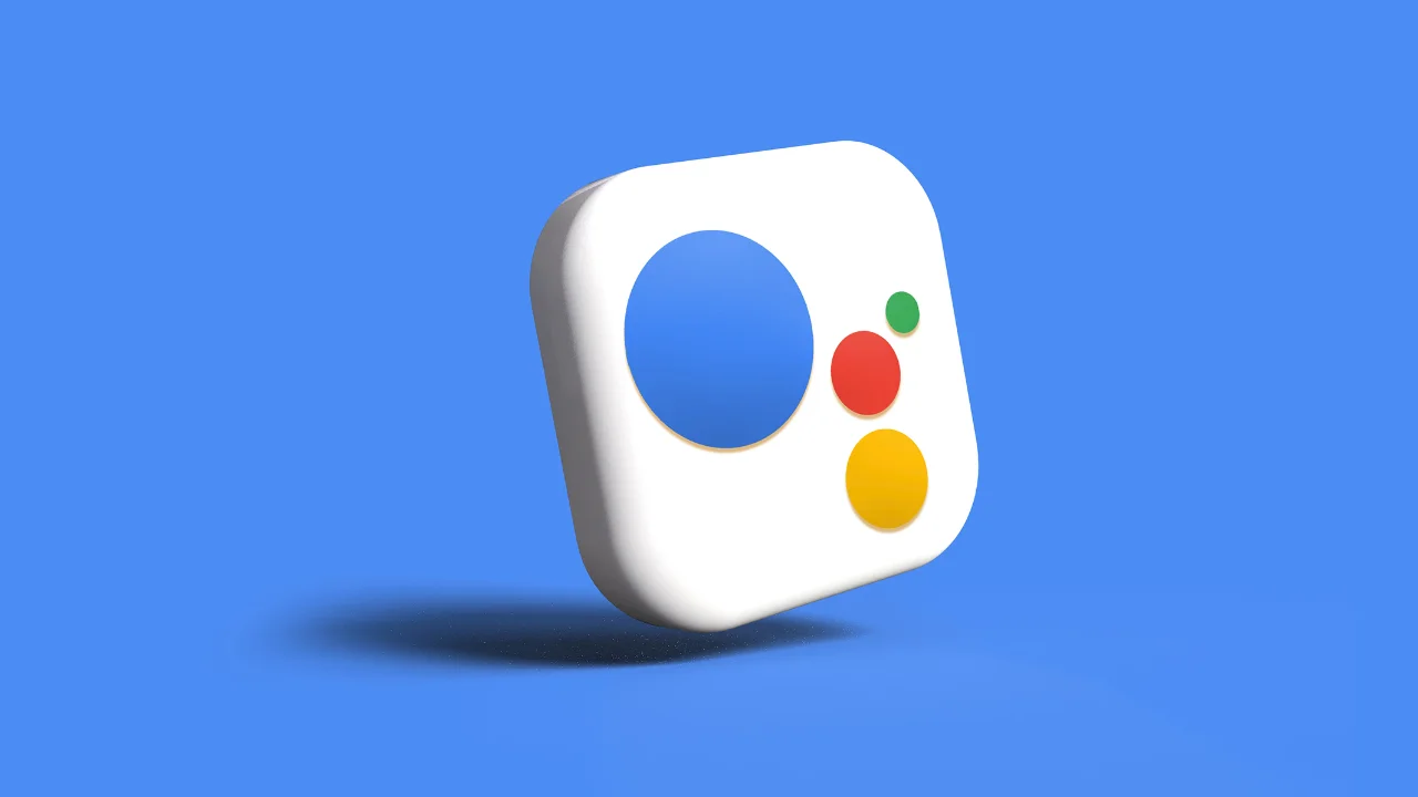 Logotipo del Asistente de Google en 3D