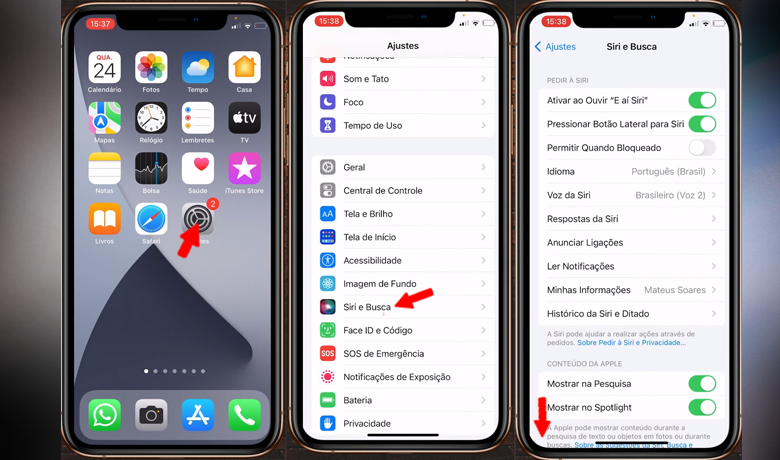 Tangkapan layar yang menunjukkan cara menyembunyikan aplikasi dari pencarian iPhone