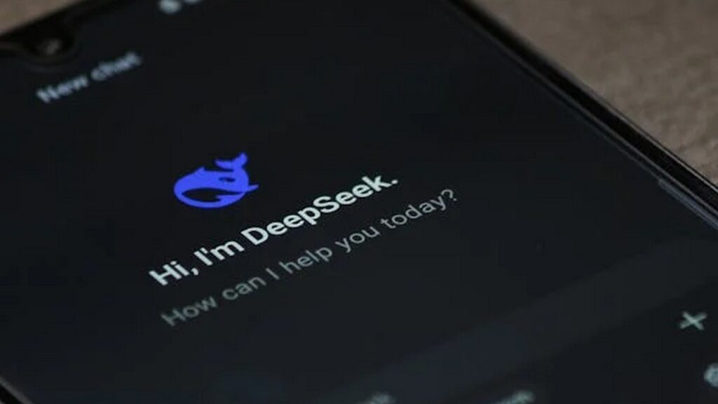 Imagem mostrando a página inicial do Deepseek