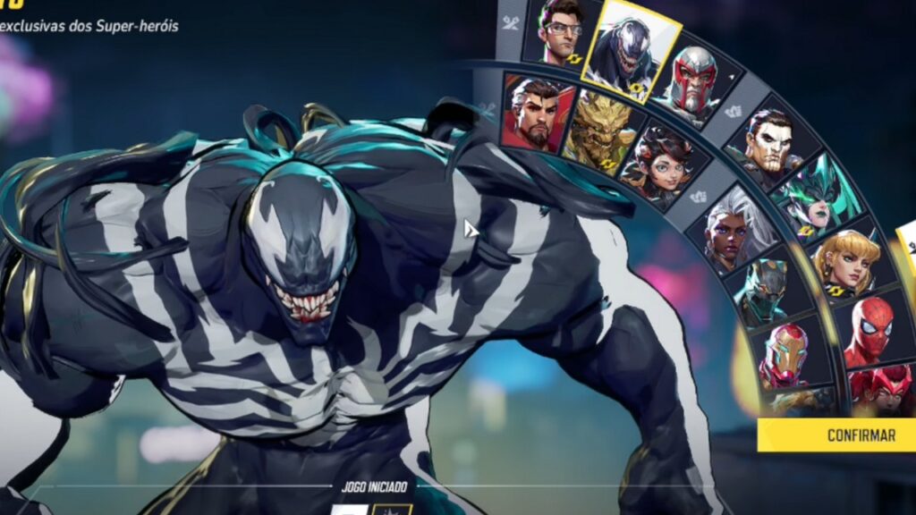 ヴェノムとゲームの他のキャラクターを示す画像