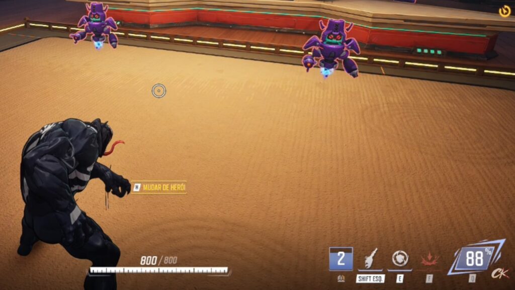 マーベルライバルズの試合中のヴェノムの画像