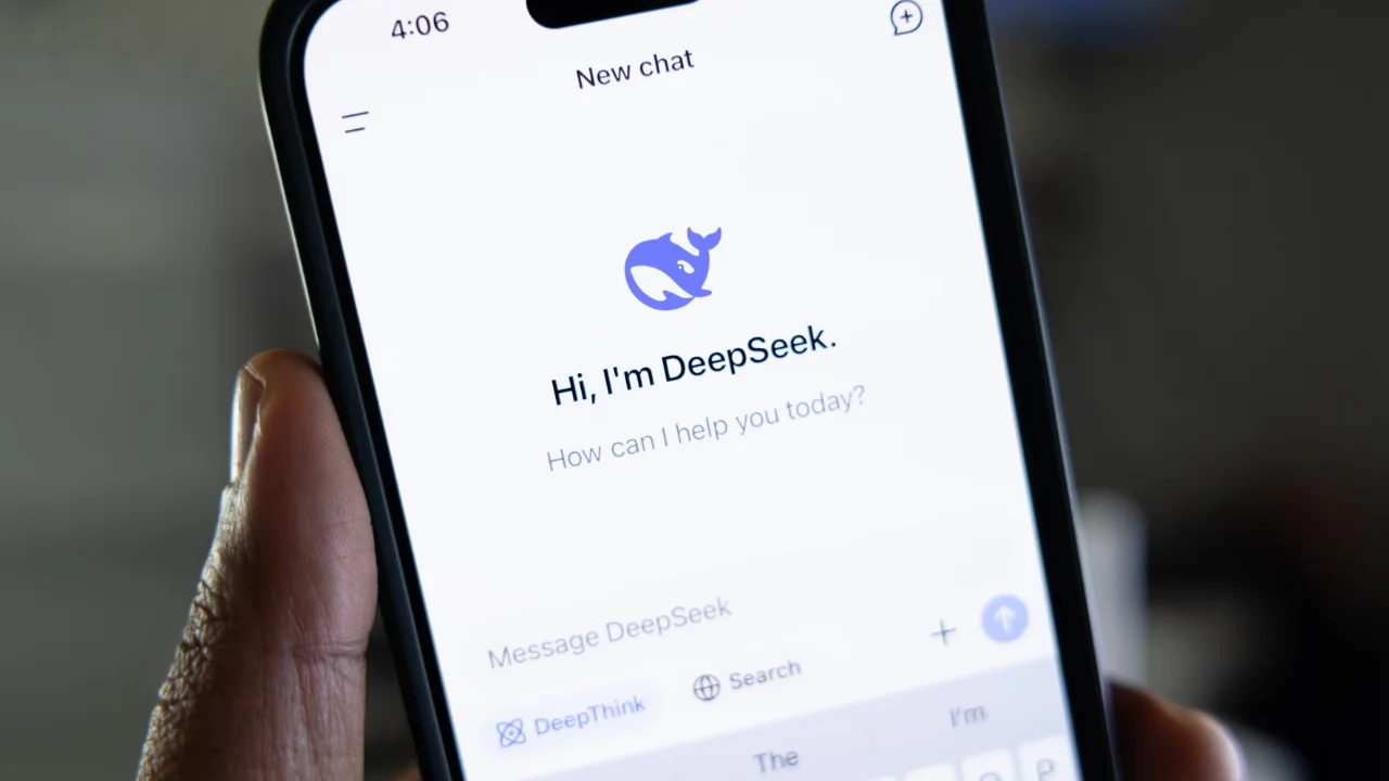 Interface inicial do DeepSeek